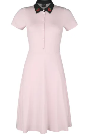 Pussy Deluxe Rockabilly Keskipitkä mekko - Cat Classic Berry Dress - XS- XXL - varten Naiset