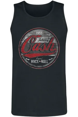 Johnny Cash Tank-toppi - Rock And Roll - S- 3XL - varten Miehet