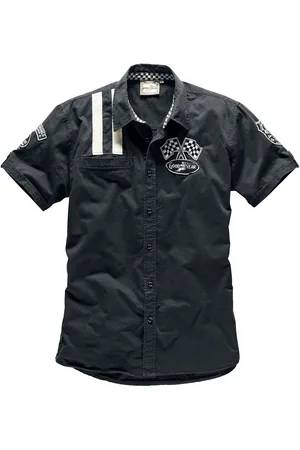 Goodyear Rockabilly Lyhythihainen kauluspaita - Shinrock - S- XL - varten Miehet