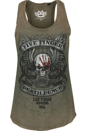 Five Finger Death Punch Toppi - Logo - S- XL - varten Naiset