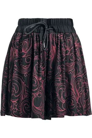 EMP Shortsit - Pehmeäkankaiset shortsit punaisella koristelulla - S- XXL - varten Naiset