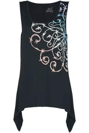 Full Volume Toppi - Toppi Mandala-piikkilankapainatuksella - S- 5XL - varten Naiset