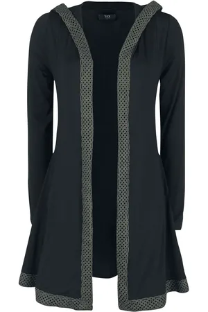 EMP Neuletakki - Hupullinen neulepusero kelttisolmutikkauksella - S- 5XL - varten Naiset