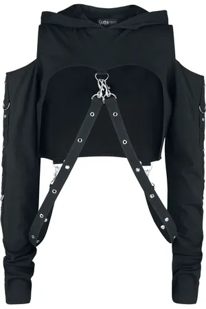 Gothicana Gootti Huppari - Lyhyt huppari soljilla - S- XXL - varten Naiset