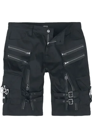Gothicana Gootti Shortsit - Shortsit soljilla ja vetoketjulla - S- XXL - varten Miehet
