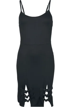 Rock Rebel Rock Lyhyt mekko - Dress with Buckles - S- XXL - varten Naiset