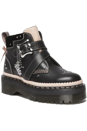 Dr. Martens Varsikengät - Caitie Black+Powder Pink Nappa Lux+Ze You Velvet - EU36- EU41 - varten Naiset