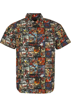 DEADPOOL Disney Lyhythihainen kauluspaita - - Comic - S- XXL - varten Miehet