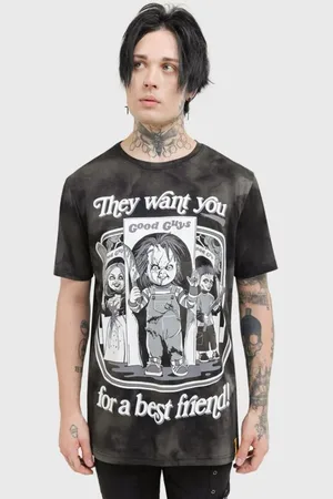Killstar T-paita - Chucky - Die Mörderpuppe - Hey There Friend - XS- XXL - varten Miehet