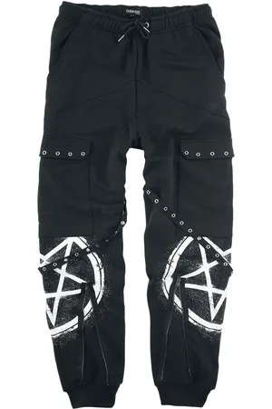Gothicana Gootti Kangashousut - Verkkarit taskuilla ja soljilla - S- 5XL - varten Miehet