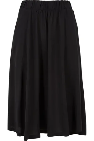 Urban classics Keskipitkä hame - Ladies Viscose Skirt hame - XS- XL - varten Naiset