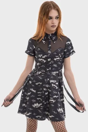 Killstar Gootti Lyhyt mekko - The Lost Boys - Hex-Cellent Mini Dress - XS- XXL - varten Naiset