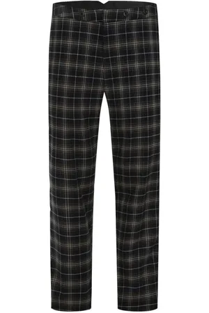Chet Rock Rockabilly Chinot - Chuck Swing Trouser Green Tartan - W30L32- W38L34 - varten Miehet