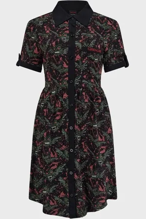 Killstar Gootti Lyhyt mekko - Gremlins - The Gremlins Are Coming Shirt Dress - XS- XXL - varten Naiset