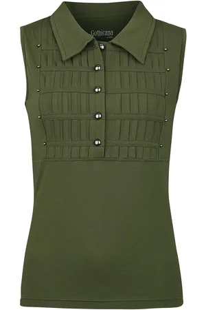 Gothicana Gootti Toppi - Army-tyylinen toppi - M- L - varten Naiset