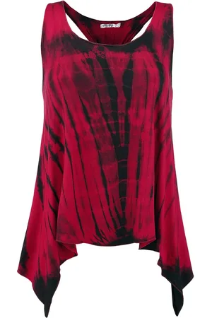 Innocent Toppi - Tye Knot Top Red Stripe - S- XL - varten Naiset