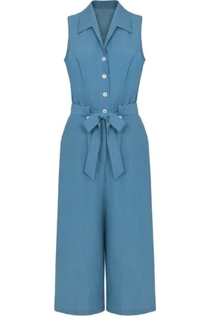 Hell Bunny Rockabilly Jumpsuit - Rylee Jumpsuit - XS- 4XL - varten Naiset