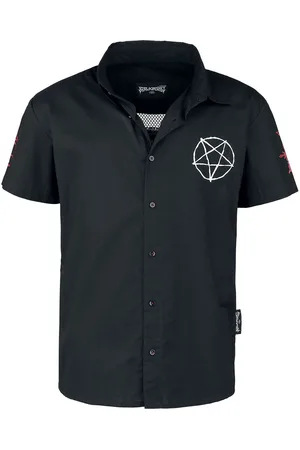 EMP Lyhythihainen kauluspaita - Paita läpinäkyvällä takaosalla - M- XL - varten Miehet