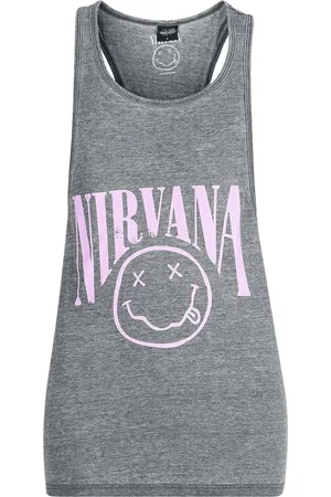 Nirvana Toppi - Curved Logo - XS- L - varten Naiset