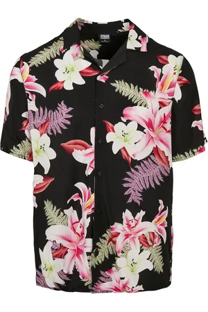 Urban classics Lyhythihainen kauluspaita - Viscose AOP Resort Shirt havaijipaita - S- 5XL - varten Miehet