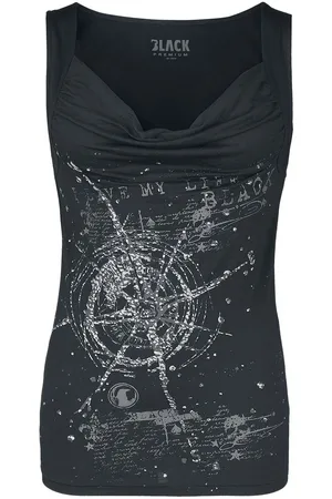 EMP Toppi - Top With Large Frontprint - S- L - varten Naiset
