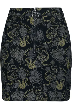 Banned Alternative Gootti Lyhyt hame - Slither Skirt - XS- XL - varten Naiset