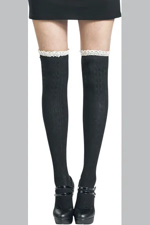 Banned Retro Polvisukat - Mina Knee High Socks - varten Naiset