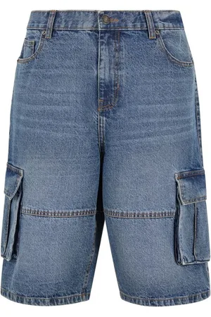 Urban classics Shortsit - Relaxed Denim Cargo Shorts - 30- 38 - varten Miehet