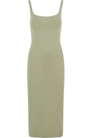 Urban classics Keskipitkä mekko - Basic Cotton Jersey Dress - XS- XL - varten Naiset