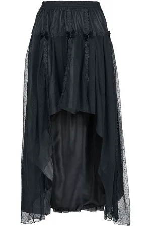Sinister Gothic Gootti Keskipitkä hame - Gothic Skirt - S- 4XL - varten Naiset