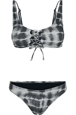 Urban classics Bikinisetti - Ladies Lace Up Tie Dye Bikini bikinit - XS- XL - varten Naiset