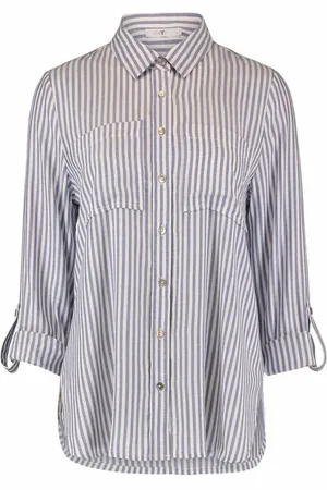 Hailys Pusero - LS V BL Je44tte Stripe - XS- XXL - varten Naiset