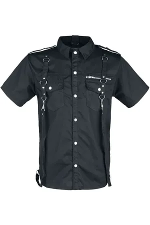 Vixxsin Gootti Lyhythihainen kauluspaita - ORSON SHIRT MENS BLACK - S- M - varten Miehet