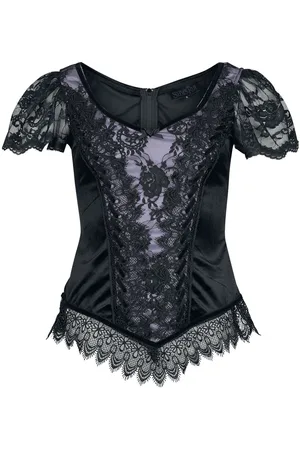 Sinister Gothic Gootti T-paita - Gothic Top - XS- XXL - varten Naiset