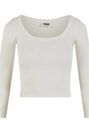Urban classics Pitkähihainen paita - Organic Rib Jersey -toppi - XS- 3XL - varten Naiset