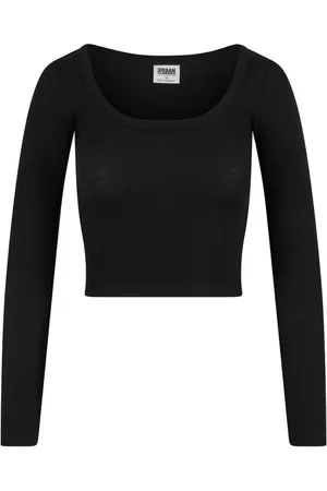 Urban classics Pitkähihainen paita - Organic Rib Jersey -toppi - M- 4XL - varten Naiset