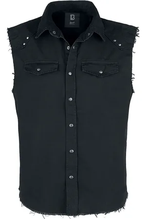 Brandit Lyhythihainen kauluspaita - Sleeveless Vintage Shirt - S- 5XL - varten Miehet