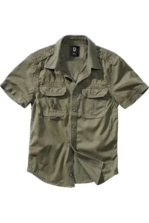 Brandit Lyhythihainen kauluspaita - Vintage Short Sleeve - S- 5XL - varten Miehet
