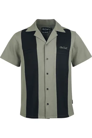 Chet Rock Rockabilly Lyhythihainen kauluspaita - Clayton Shirt - S- L - varten Miehet