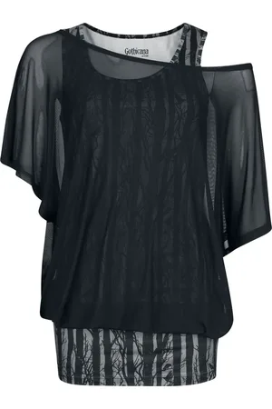 Gothicana Gootti T-paita - Top and Vest - S- XXL - varten Naiset