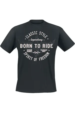 GASOLINE BANDIT Rockabilly T-paita - Born To Ride - S- 4XL - varten Miehet