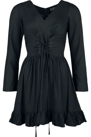EMP Lyhyt mekko - Dress with front lacing - S- XXL - varten Naiset