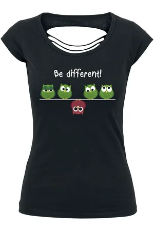 BE DIFFERENT Fun T-paita - XS- M - varten Naiset