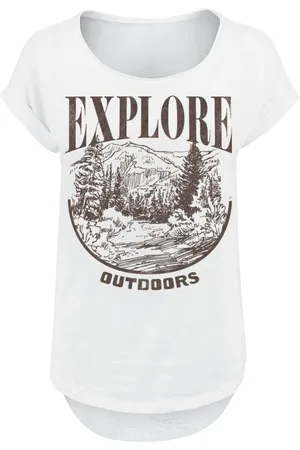 Goodie Two Sleeves Fun T-paita - Explore Outdoors - S- XXL - varten Naiset
