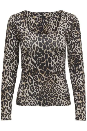 ONLY Pitkähihainen paita - ONLLONE AOP L/S TWO WAY TOP JRS - XS- XL - varten Naiset