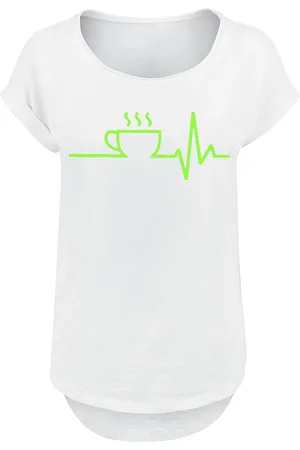 Food Fun T-paita - Kaffee EKG - S- XXL - varten Naiset