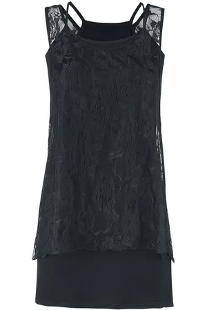 Forplay Gootti Toppi - Laced 2 in 1 Top - S- 5XL - varten Naiset