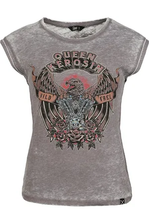 Queen Kerosin Rockabilly Toppi - Wild Free - XS- XXL - varten Naiset