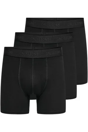 Only & Sons Bokserit - ONSFITZ SOLID BOXER 3PACK NOOS - S- XXL - varten Miehet