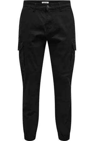 Only & Sons Reisitaskuhousut - ONSCARTER LIFE CARGO CUFF 0013 PANT NOOS - W30L32- W36L34 - varten Miehet